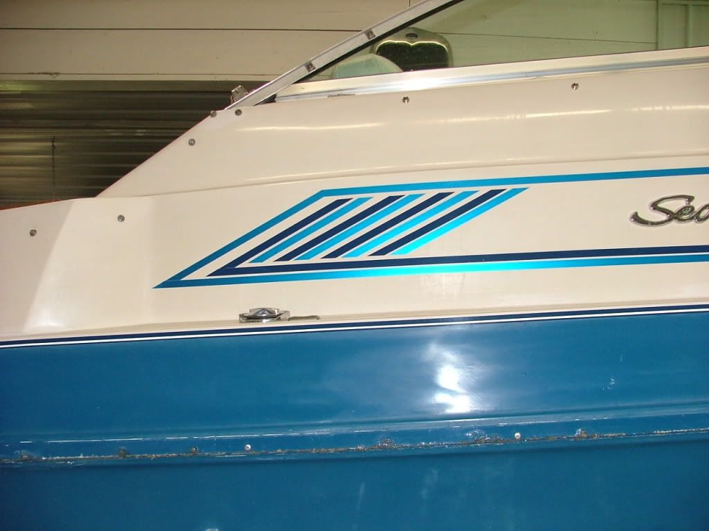 Boat decal stripes Club Sea Ray